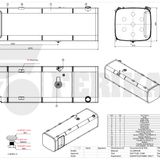 Топливный бак DAF 845L 620x675x2270 - 1944801, 2198089